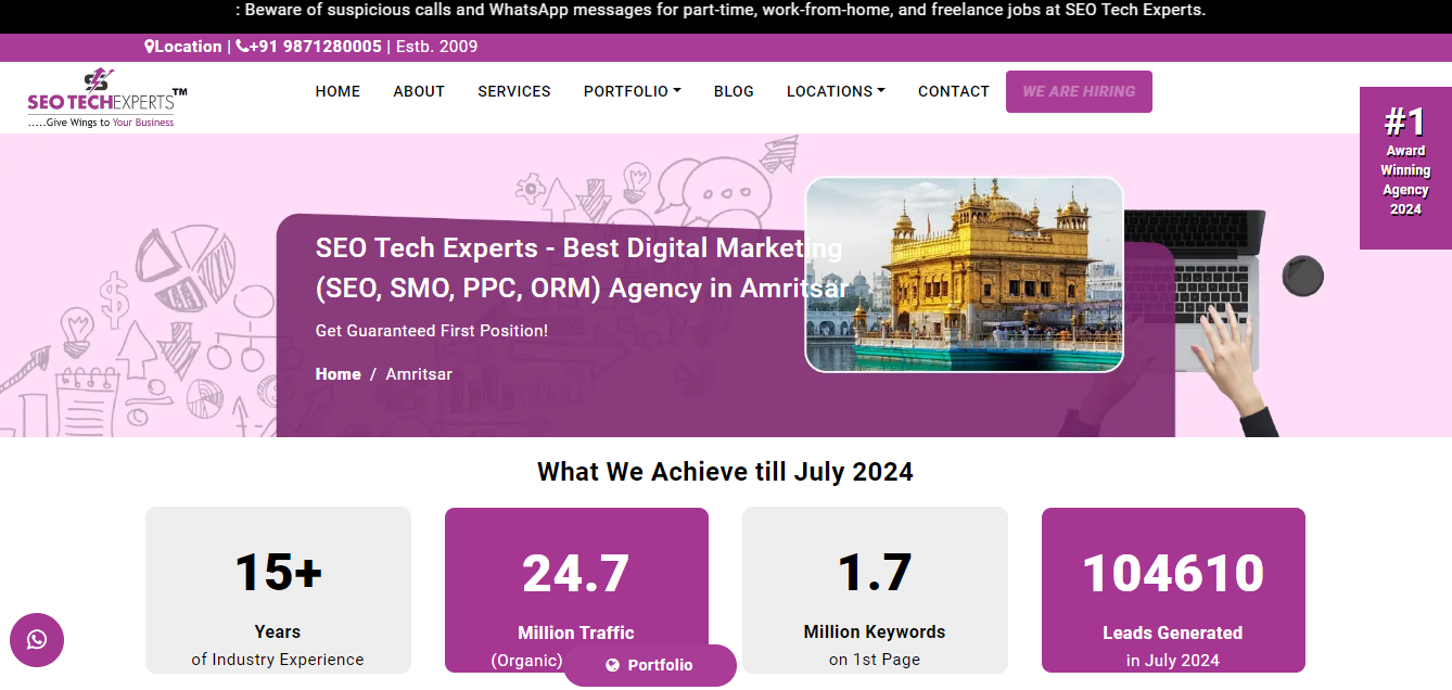 SEO-tech-experts Top 10 Digital Marketing Company In Amritsar