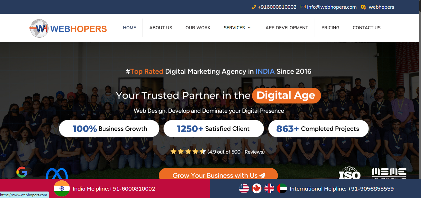 WebHopers SEO Company in Kolkata