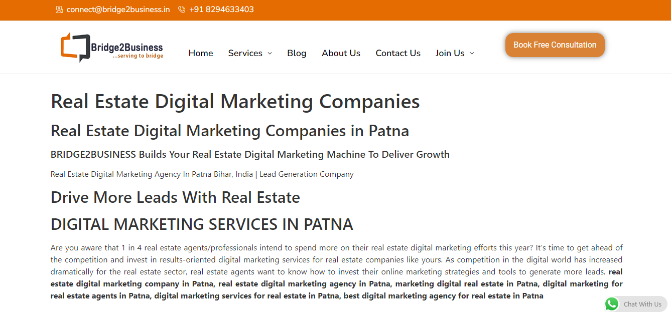 bridge2business Digital Marketing Company In Patna