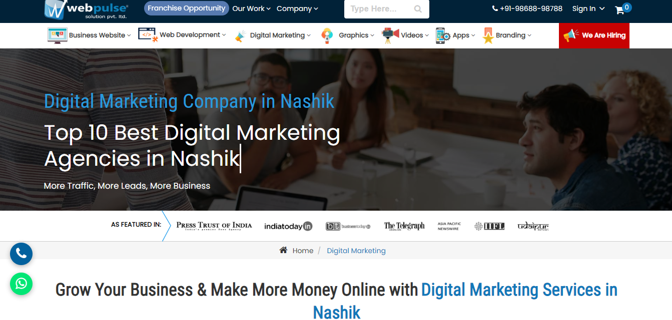 webpulseindia Top 10 Digital Marketing Company In Nashik