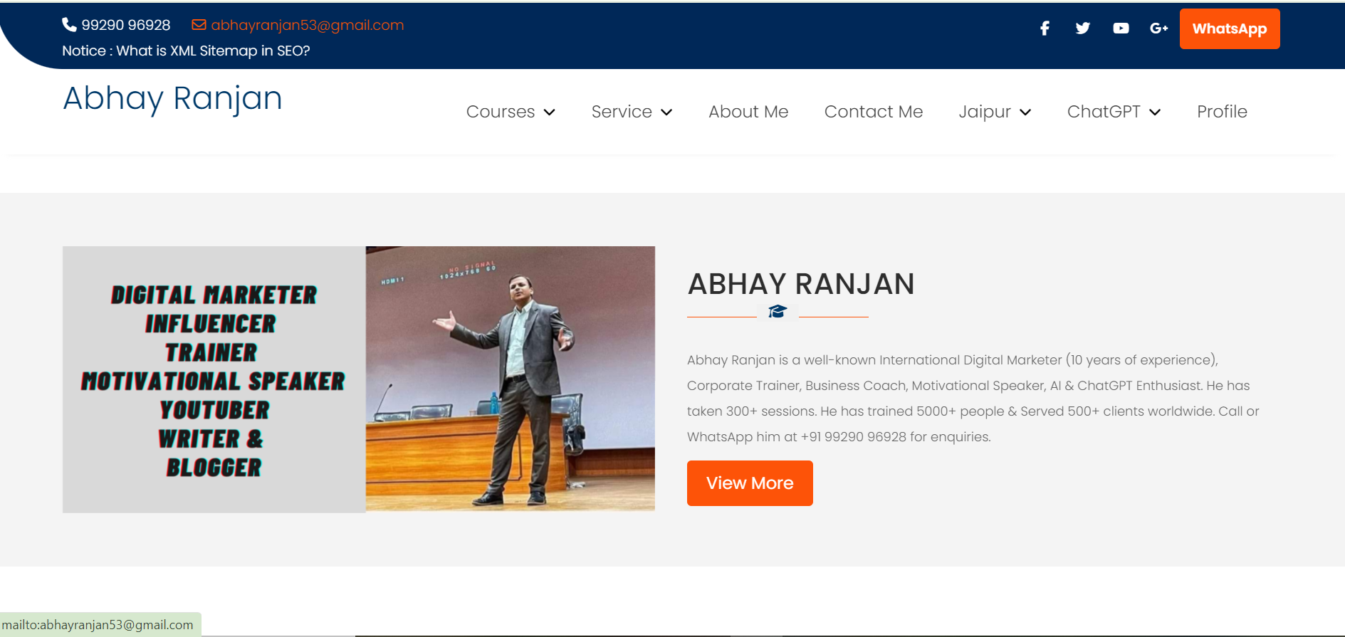 Abhay-Ranjan-in-Jaipur SEO company In Jaipur