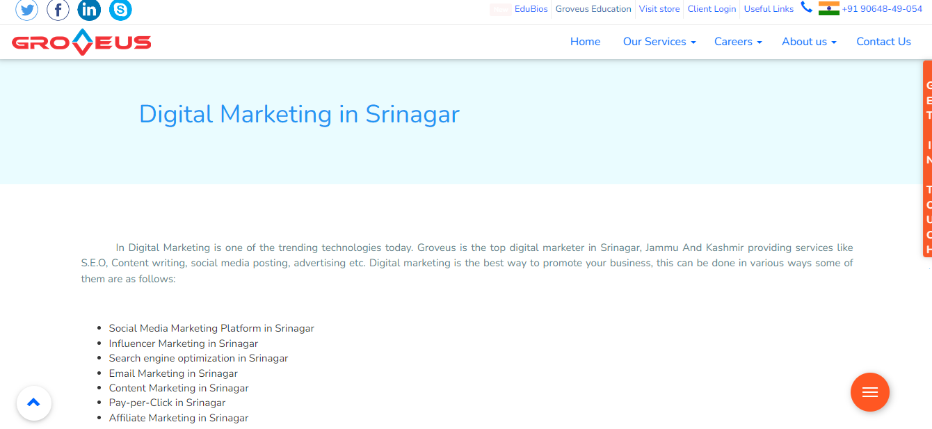 Groveus-Digital-Marketing-company-in-Srinagar Digital Marketing company In Srinagar