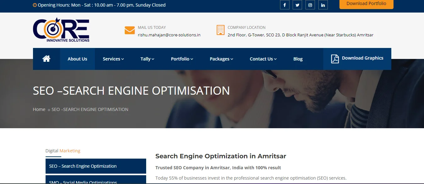 core-solutions SEO Company In Amritsar