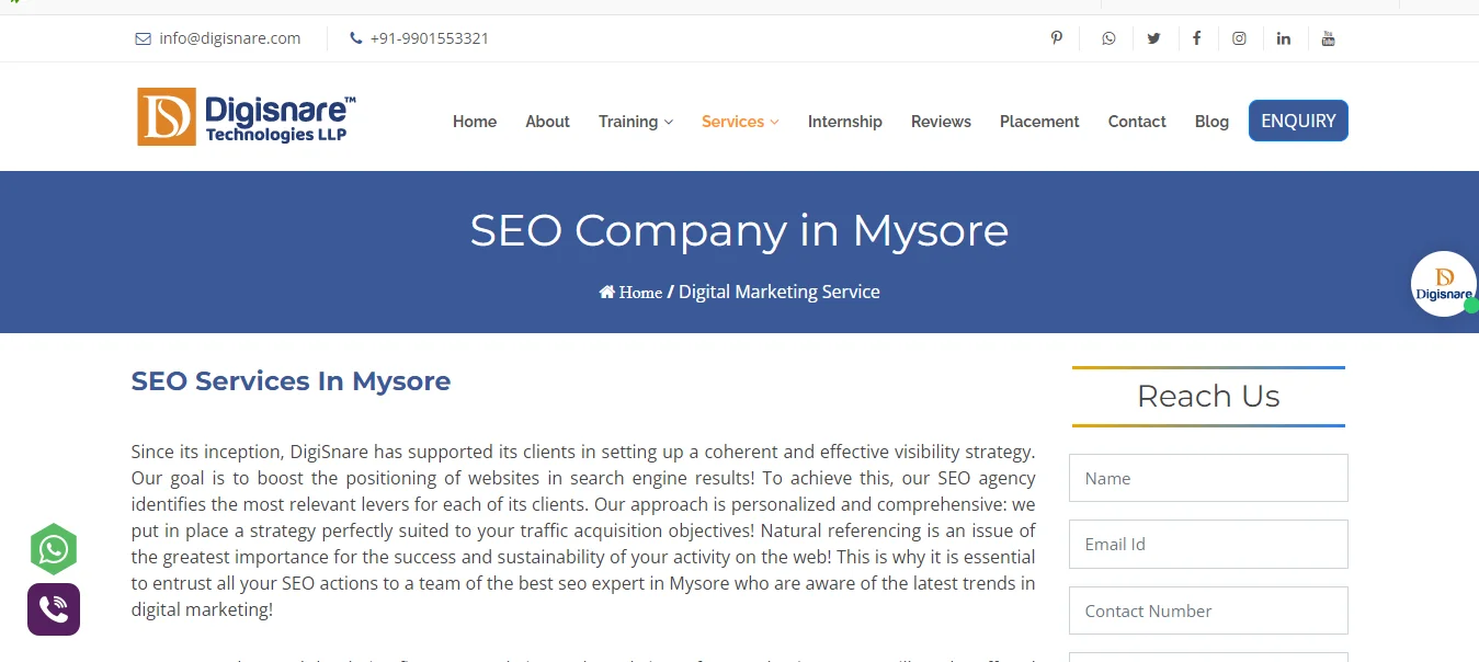 digisnare-1 SEO Company In Mysore