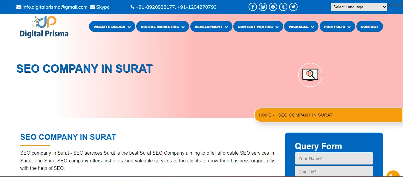 digitalprisma SEO Company In Surat